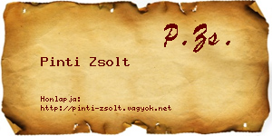Pinti Zsolt névjegykártya